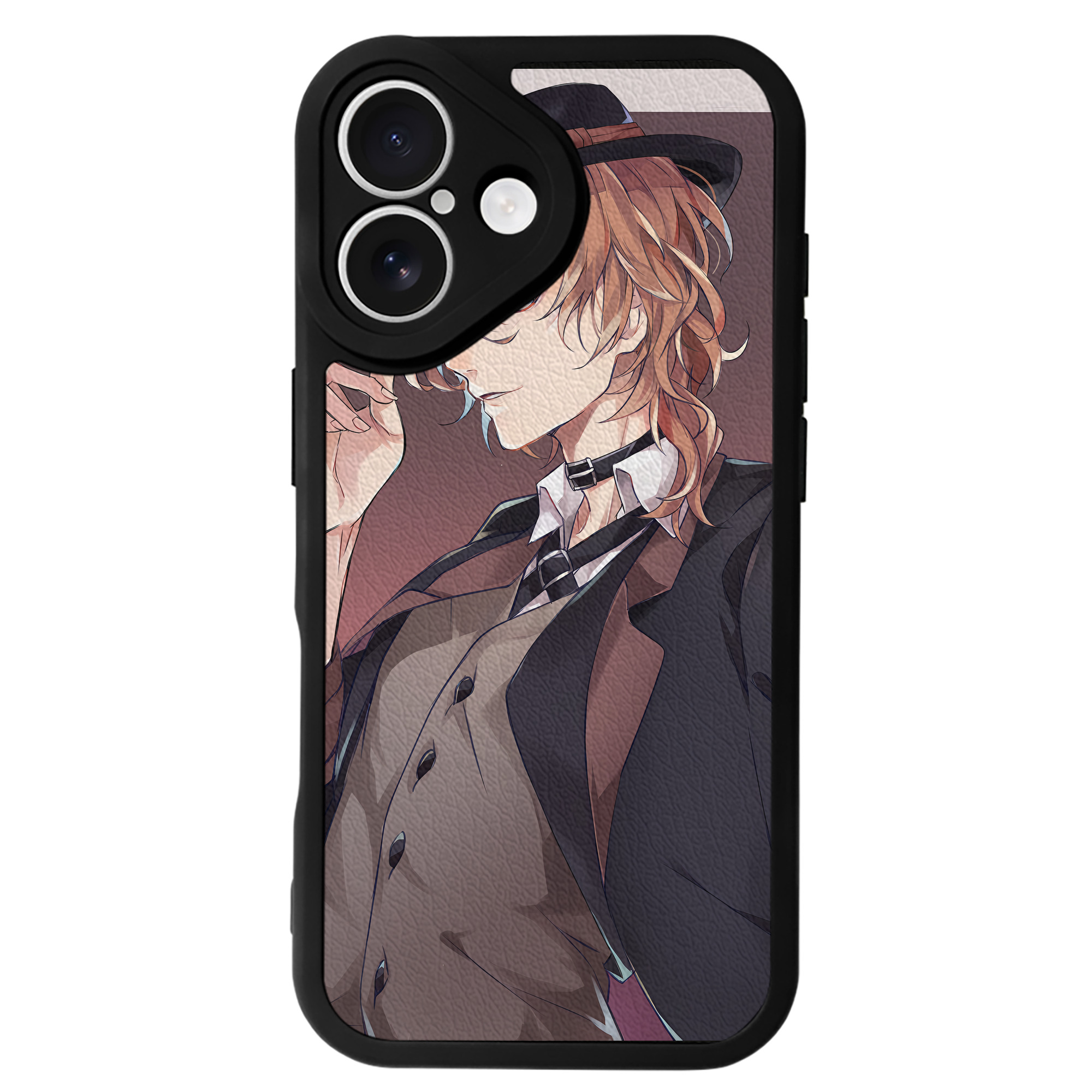 （画像用） 文豪ストレイドッグス Bungo Stray Dogs 【iPhone 16シリーズ対応】シリコンスマホケース（レザー調） 材質：シリコン
